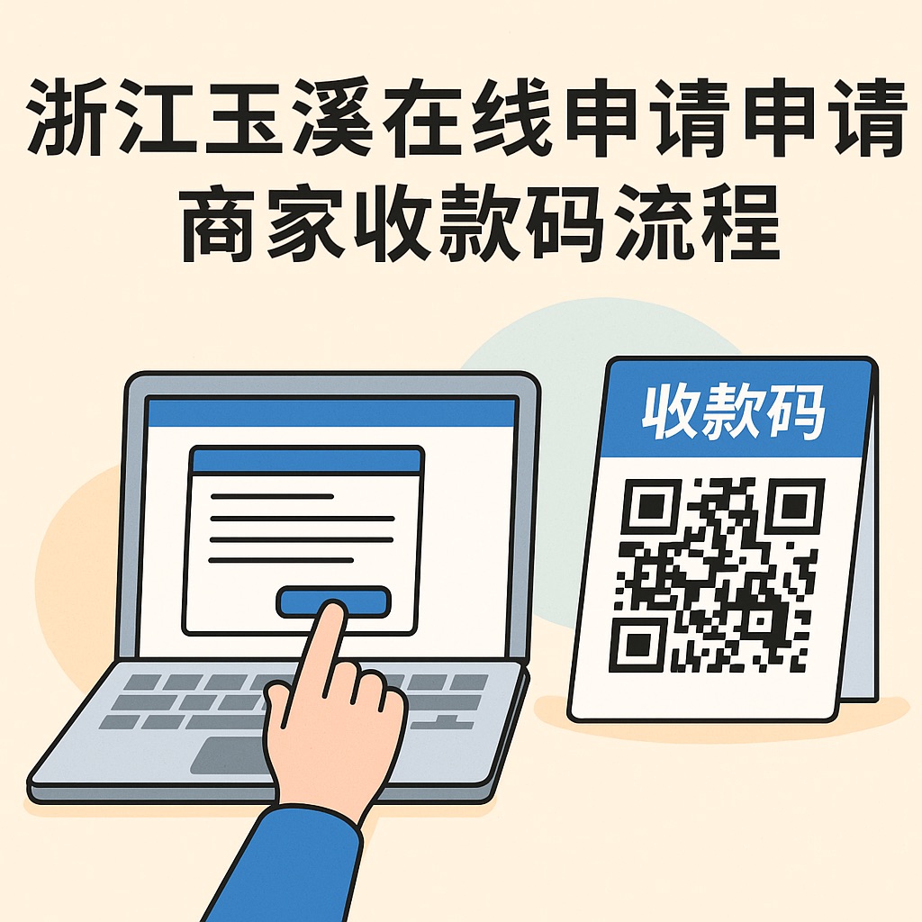 浙江玉溪在线申请商家收款码流程